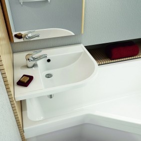 раковина над ванной фото дизайн