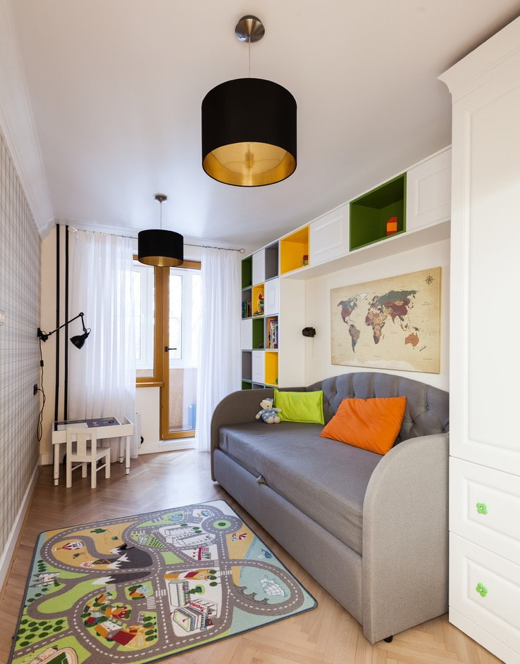 Дизайн детской комнаты 10 кв м: фото интерьера, отделка помещения для двоих
