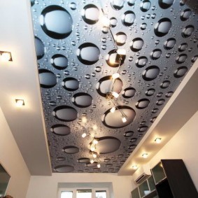 3D эффект на полотне натяжного потолка