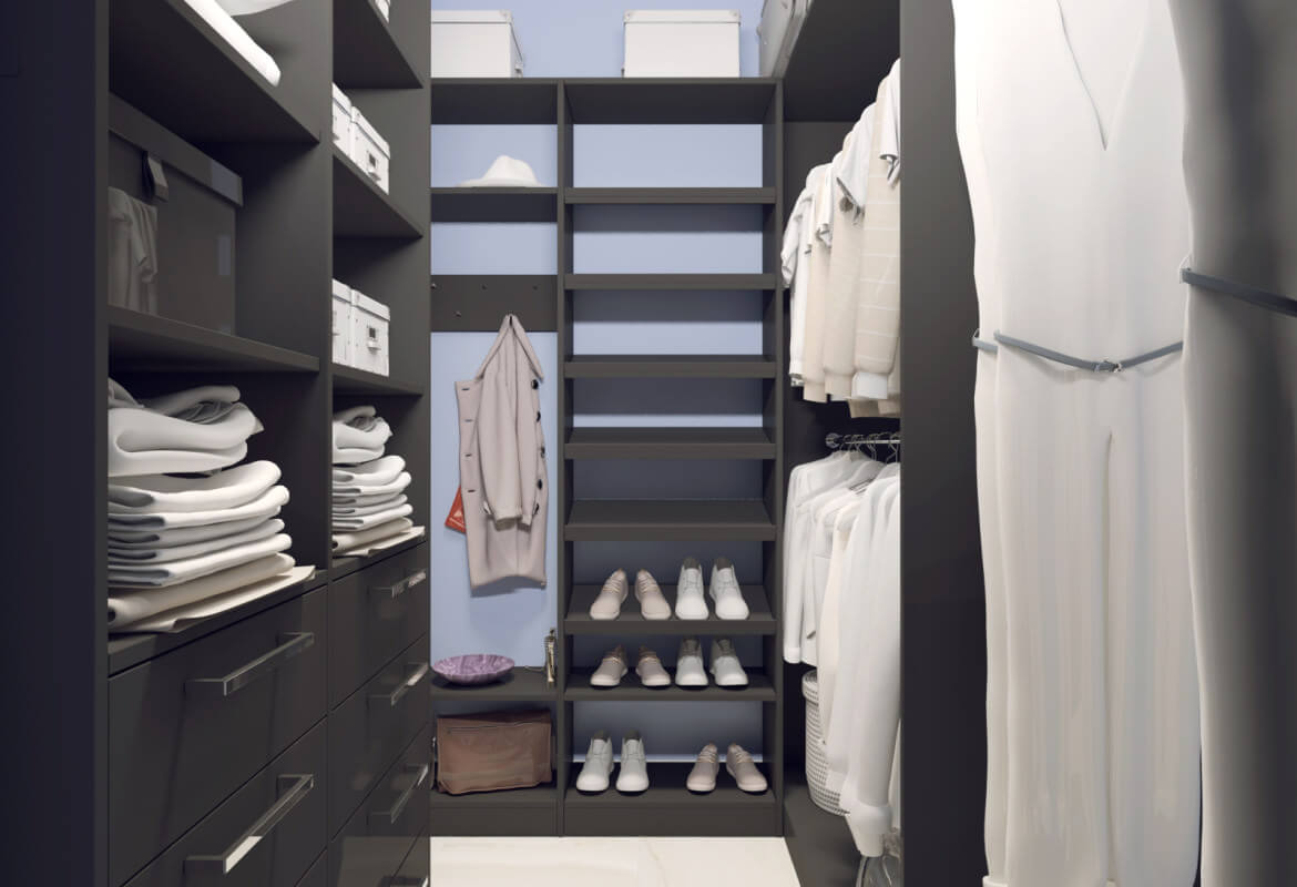 Фотографии идей дизайна гардеробной комнаты площадью 4 кв м