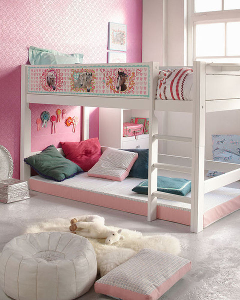 дизайнерская двухъярусная кровать для девочек