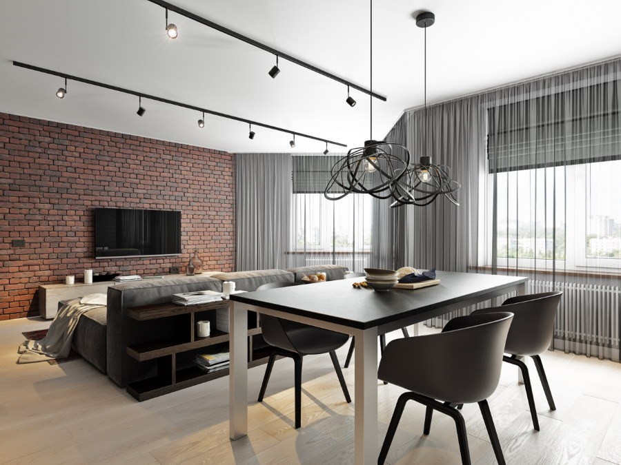 Дизайн столовой-гостиной, принципы оформления интерьера и практичные .