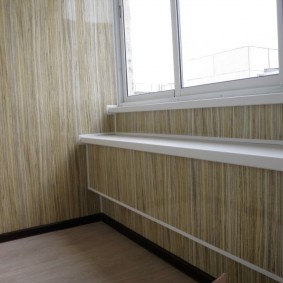 отделка балкона ламинатом интерьер фото