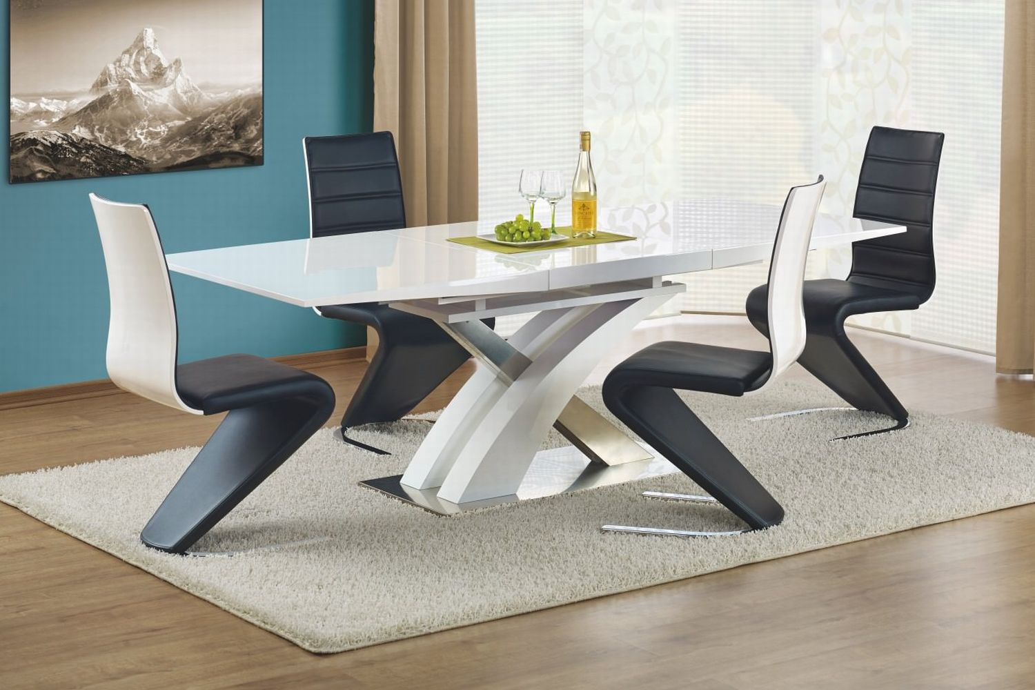 Дизайн стол со стульями