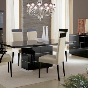 столы и стулья для гостиной дизайн фото