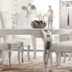 столы и стулья для гостиной декор идеи