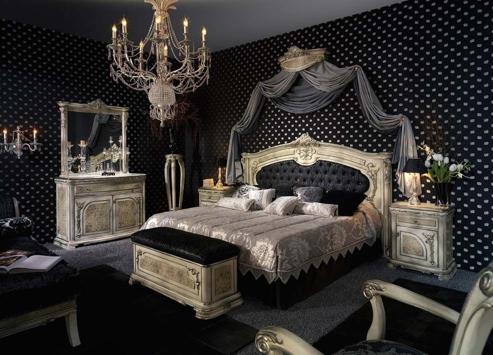 черная спальня барокко