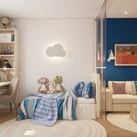 спальня и детская в одной комнате идеи дизайна