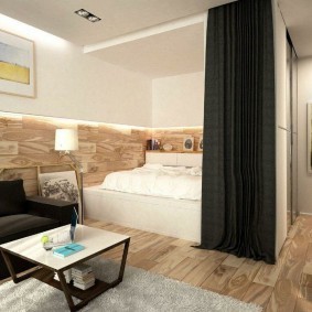 гостиная и спальня в одной комнате идеи дизайна