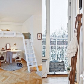 гостиная и спальня в одной комнате дизайн