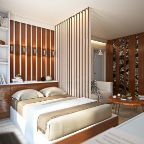 гостиная и спальня в одной комнате фото дизайна