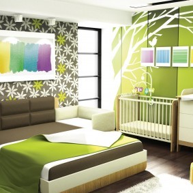 спальня и детская в одной комнате дизайн идеи