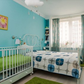 спальня и детская в одной комнате оформление фото