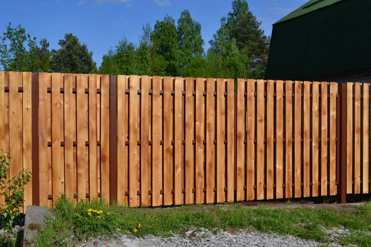 высокий деревянный забор раст фото 46