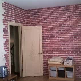 Облицовка стен в квартире декоративными кирпичиками