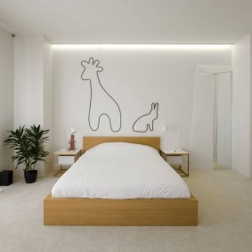 Декор спальни в стиле минимализма