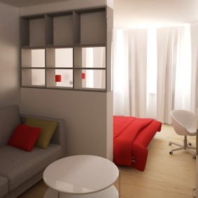 Дизайн маленькой спальни-гостиной