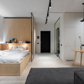 гостиная и спальня в одной комнате варианты