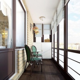 Дизайн балкона с панорамными окнами
