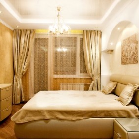 Спальня в брежневке классического стиля