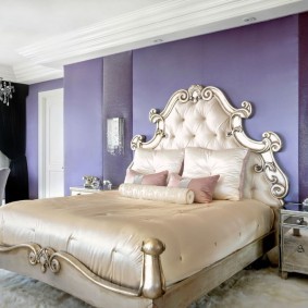 Шикарная кровать для спальни в стиле классики