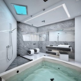 Дизайн ванной комнаты нестандартной формы