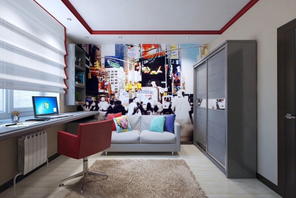 Дизайн подростковой комнаты в современном стиле