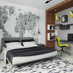 Подростковая комната в современном стиле