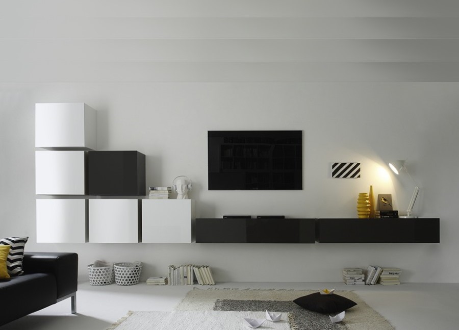 Модульная мебель для гостиной в стиле минимализма