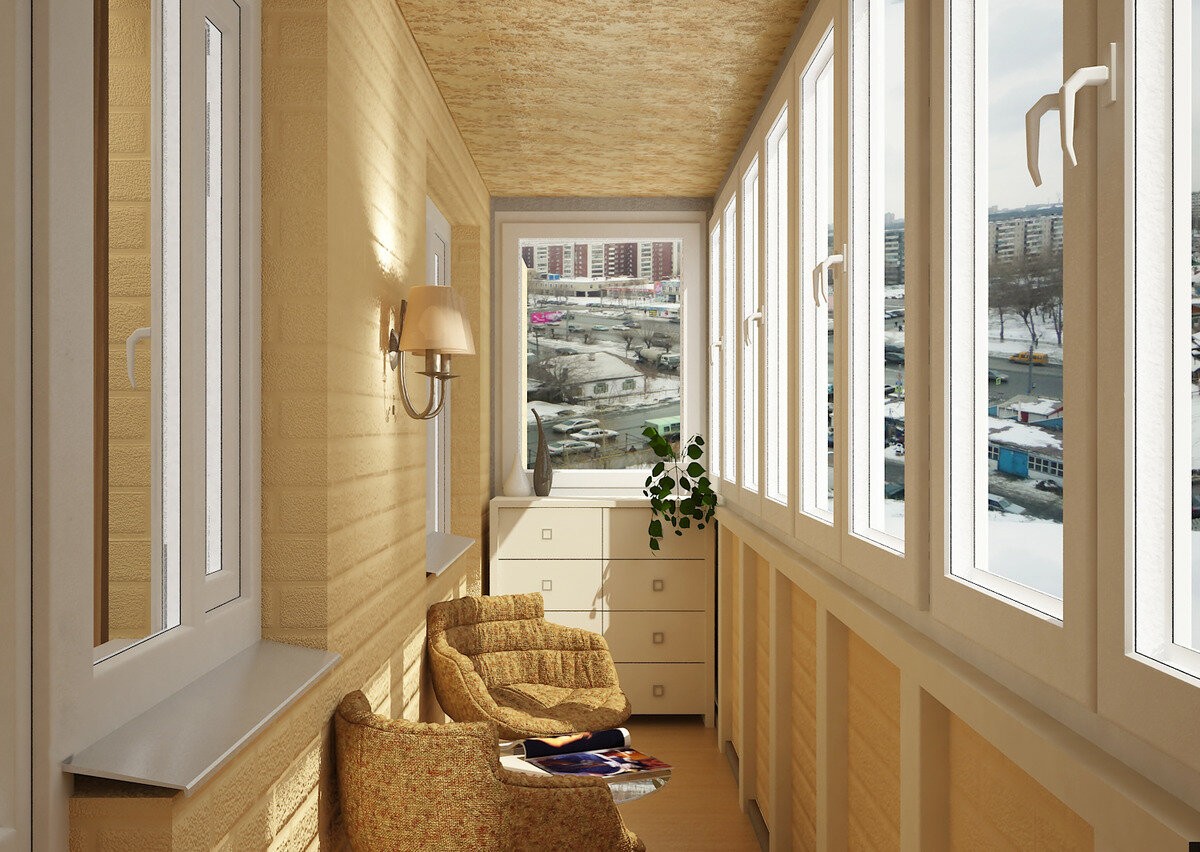Панорамный балкон дизайн интерьера