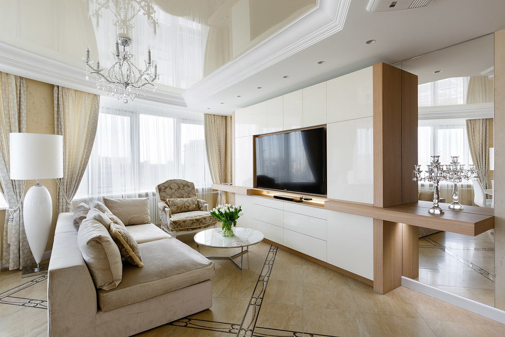 Декорирование и оформление тв-зоны в гостиной, варианты дизайна зоны для телевизора