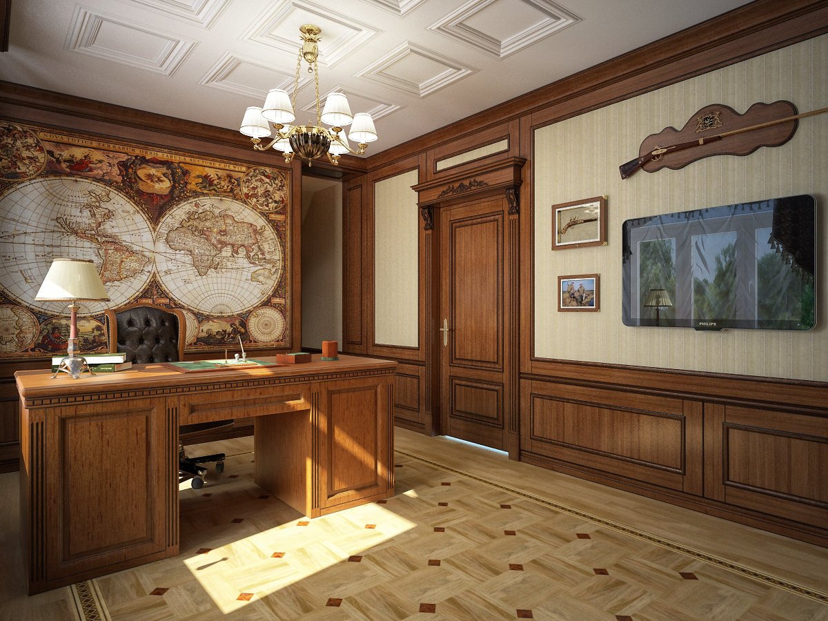Стул для кабинета в классическом стиле