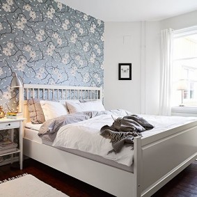 Дизайн спальни в белом цвете