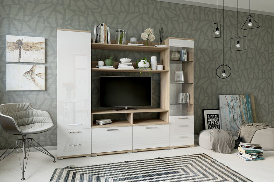 Модульные гостиные: фото примеров оформления комнаты с использованием мебели