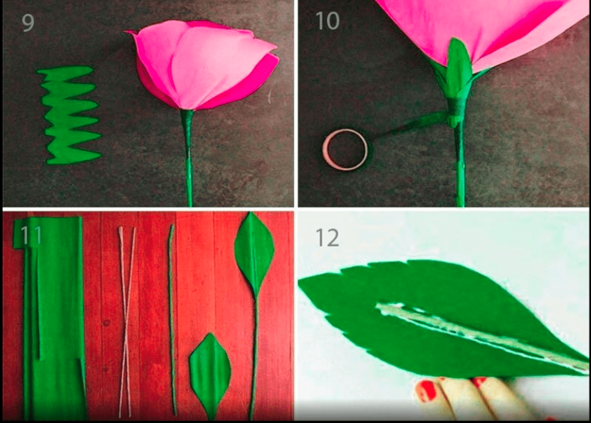 Как делать большой цветок из гофрированной бумаги пошагово